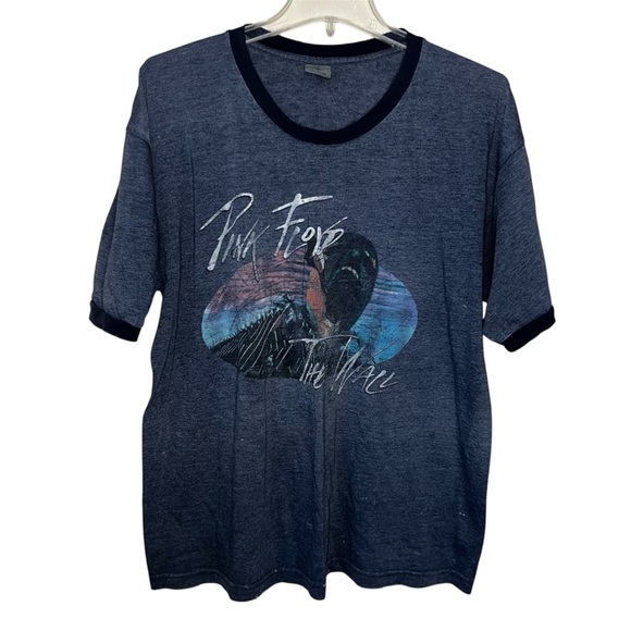 Vintage Pink Floyd “The Wall” Winterland Double Sided Ringer Tee Made in USA XL - Picture 1 of 13